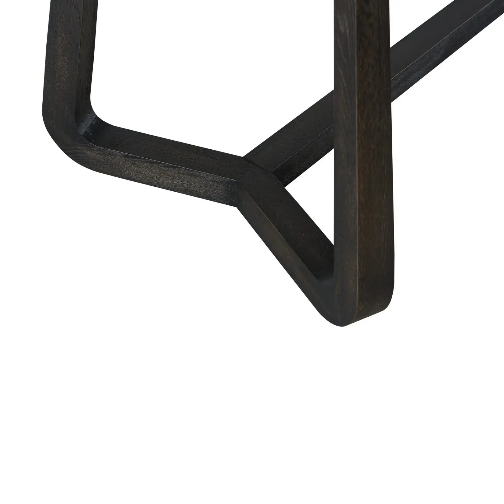 detail renmin oval dining table carbon oak 200 cm