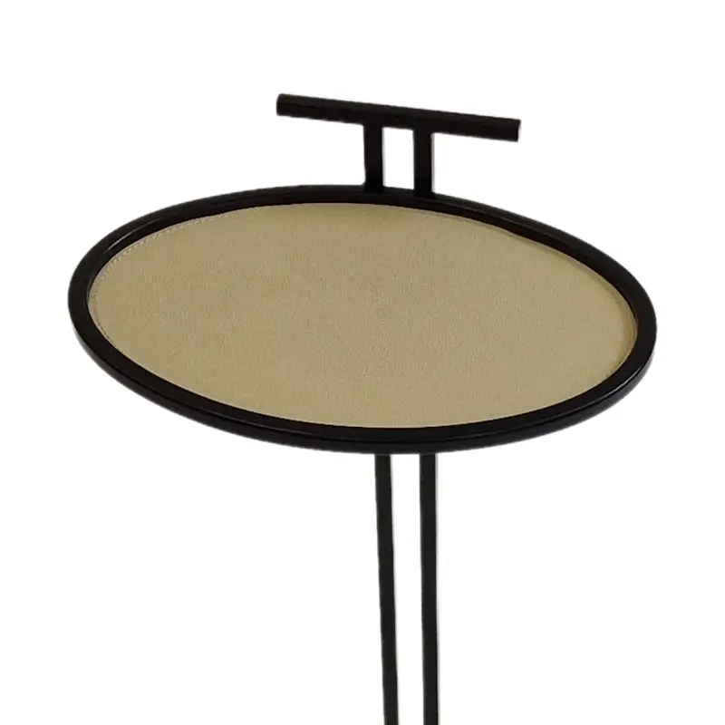 Cocktail Table Oval Pumice Leather