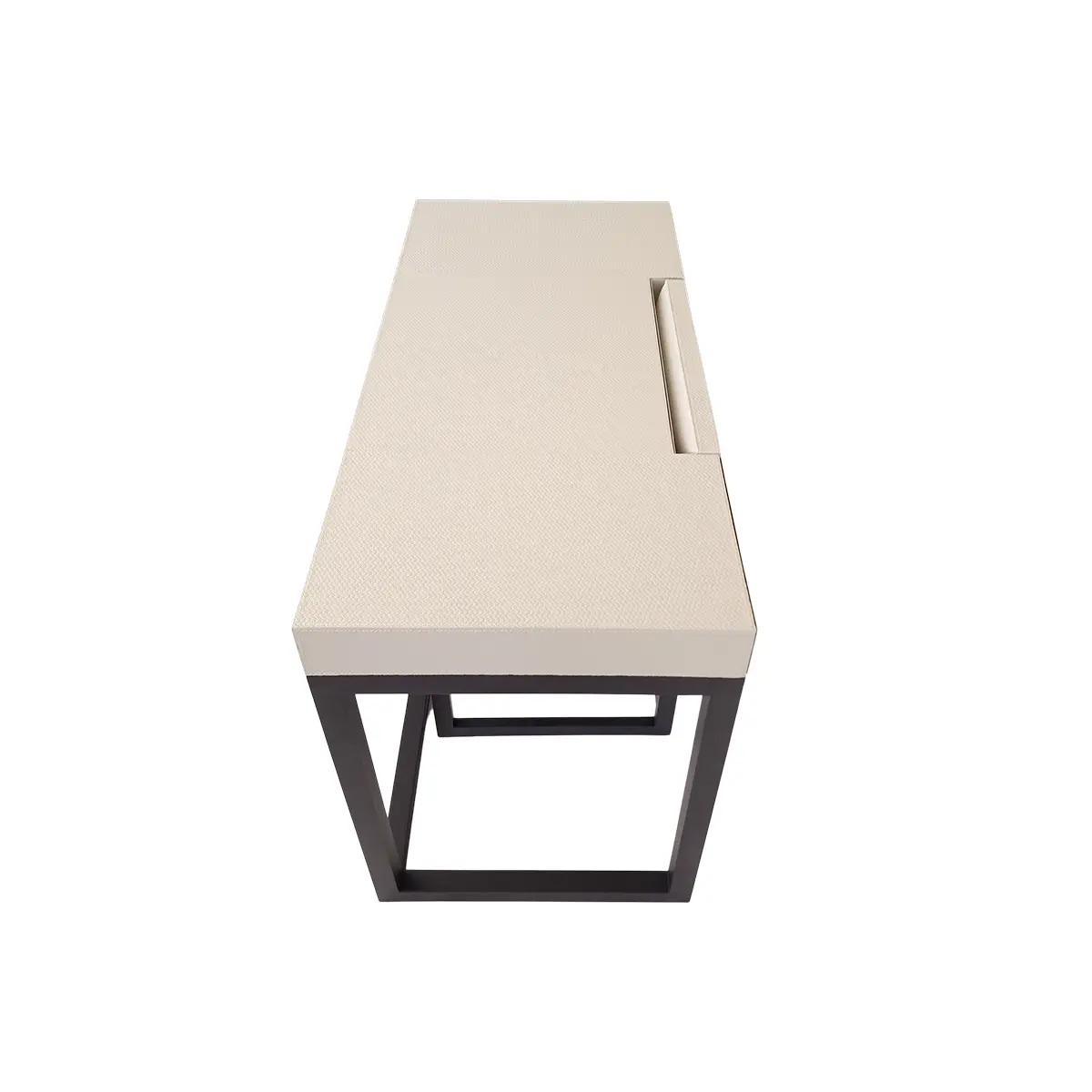 compact desk and chair woven pumice leather chair close