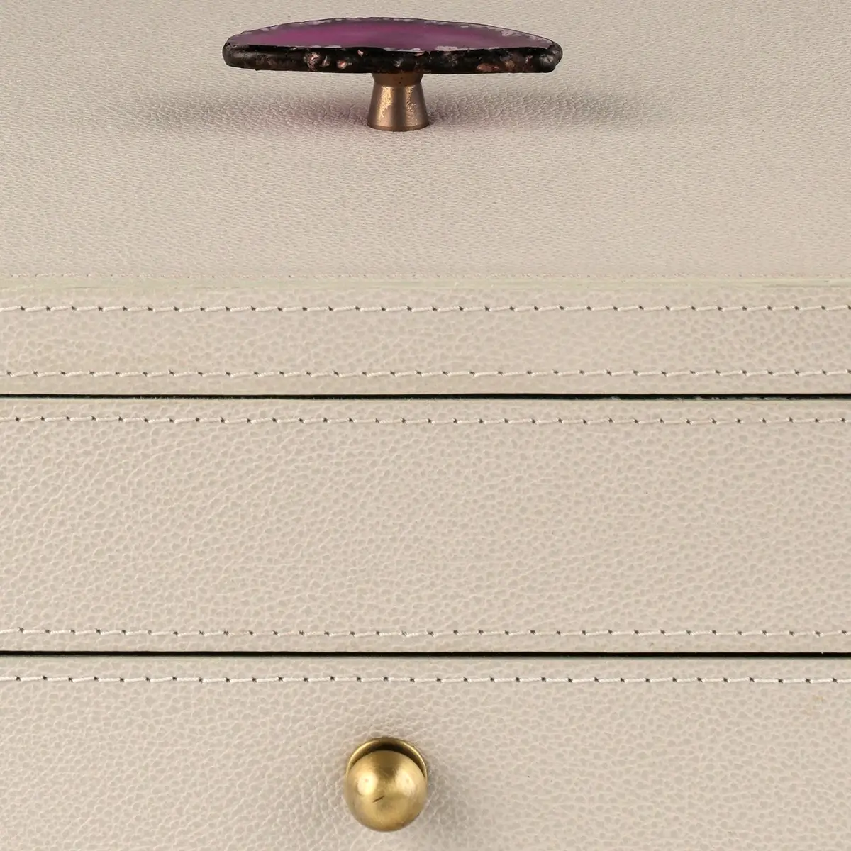 closeup treasure box pumice leather