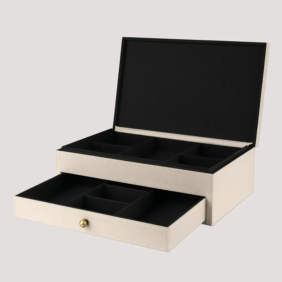 elegant pumice leather treasure box