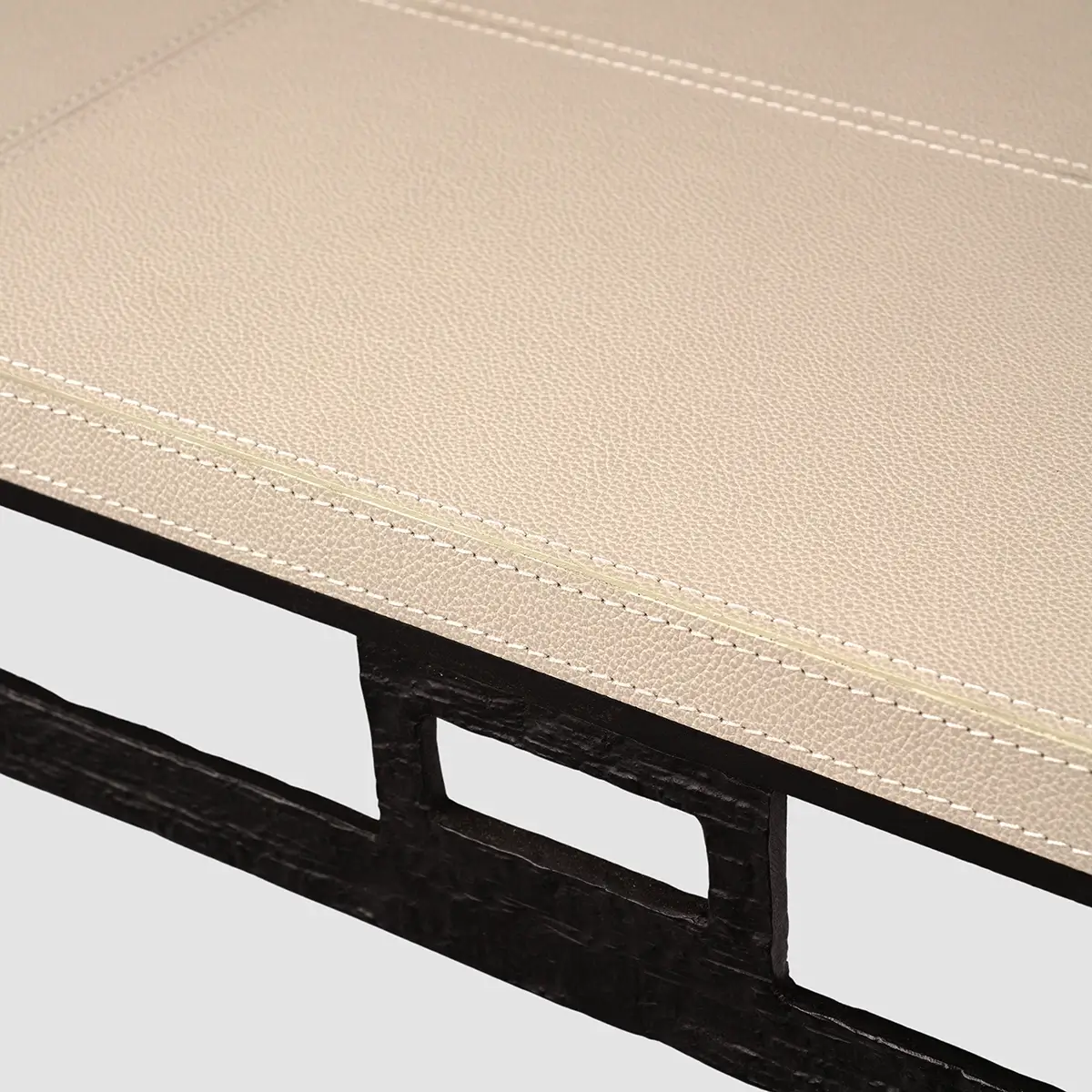 luxury wode console bronze nera pumice leather